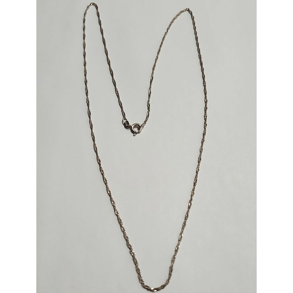 Sterling Silver Plated Chain Necklace